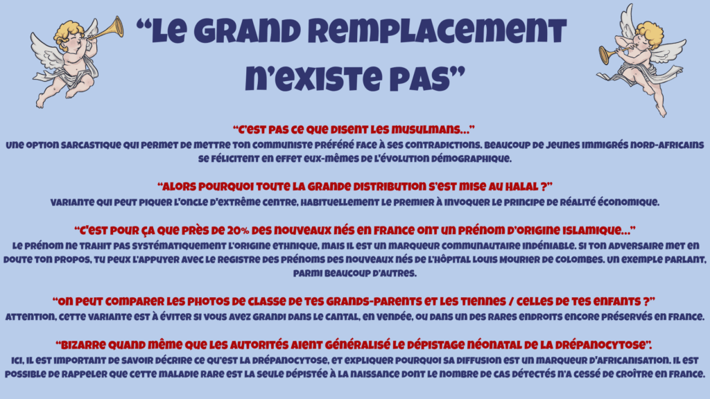 Anti-sophismes "Le Grand Remplacement n'existe pas"